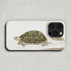 スマホケース / ロバート ジェイコブ ゴードン「テント ヤブ ガメ」 iPhone全機種対応 リクガメ 個性的 絵 2枚目の画像