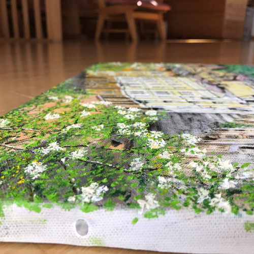 vintage 油絵　60年代　雑貨 Gurado作 油彩画 / 風景画 油絵F6/6号【中古】｜インテリア,置物