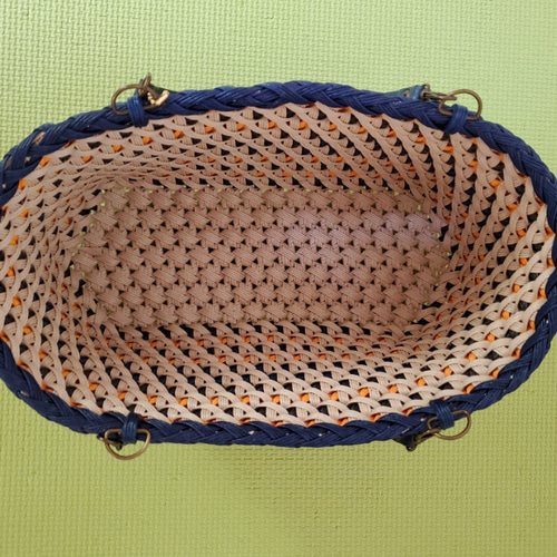 ♥️長財布も入る♥️ハロウィンカラーのミニ花結びバッグ(エコ