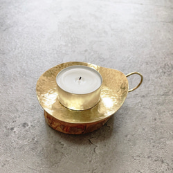 『燭』真鍮のキャンドルホルダー 4枚目の画像