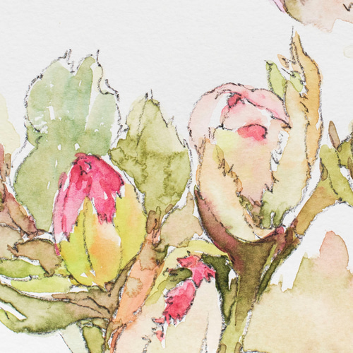 油彩画　クリスマスローズ　自作の額縁です。 油彩画 クリスマスローズ 自作の額縁です。