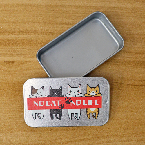 ピルケース】スライド缶ケース～typeにゃんこ～│ねこ｜大サイズ