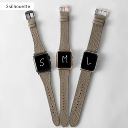 お好きな形 色を選べる 時計　本革　 Watch Band 005 (apple watch)　#mm00000095 1枚目の画像