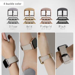 お好きな形 色を選べる 時計　本革　 Watch Band 005 (apple watch)　#mm00000095 8枚目の画像