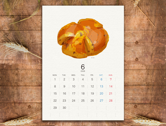 パンカレンダー2026【A5サイズ】 6枚目の画像