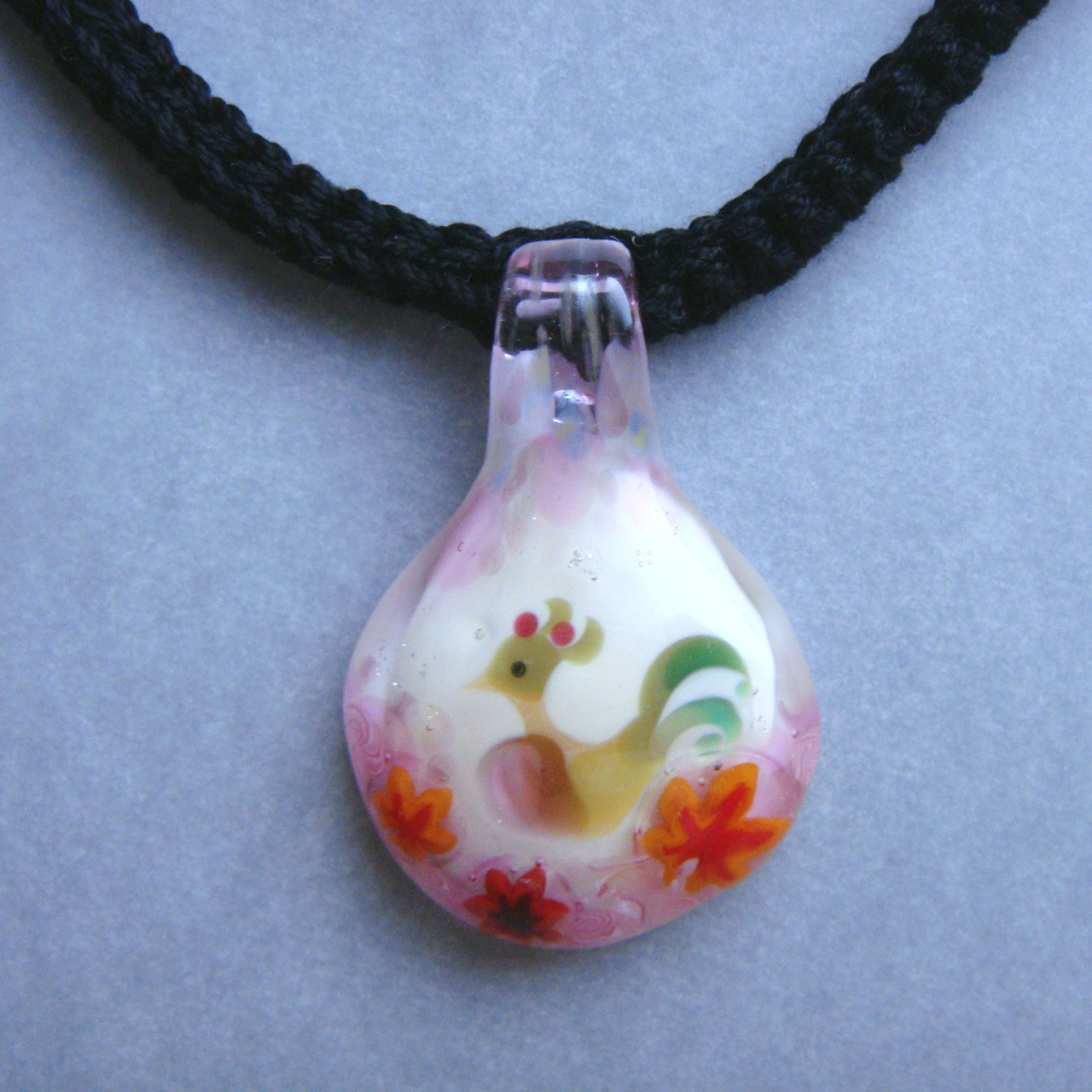 もみじの園 ～ガラスネックレス～