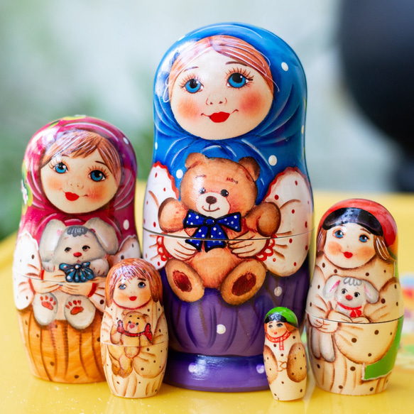 ロシア人形セット 3枚目の画像