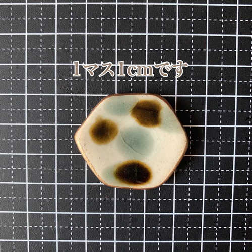 やちむん 風 金継ぎ ライン 陶器 ポニーフック ヘアゴム ブローチ ヘア