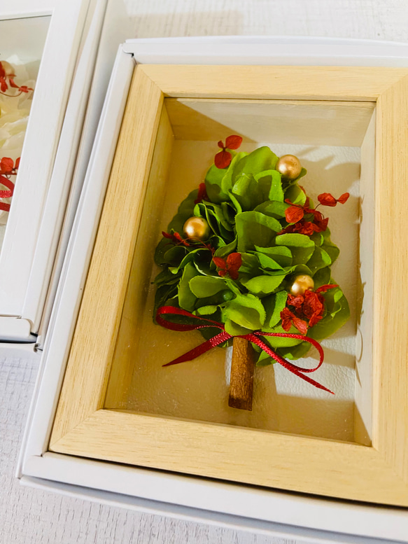 【早割クリスマス2023】toytoyクリスマスツリー フラワーBOXフレーム ミニ 13cm×11cm長方形 8枚目の画像