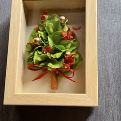 【早割クリスマス2023】toytoyクリスマスツリー フラワーBOXフレーム ミニ 13cm×11cm長方形 2枚目の画像