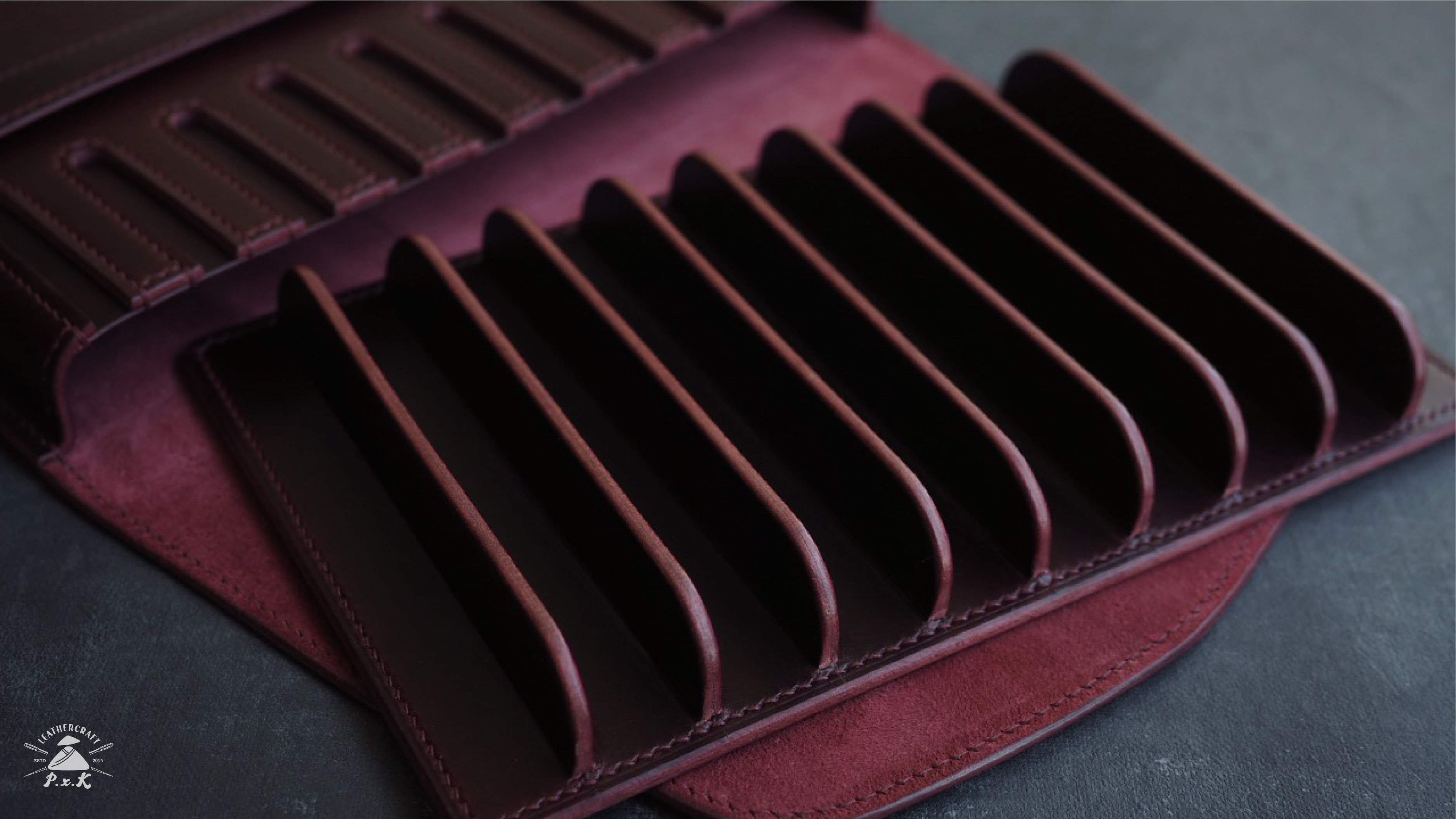 10本挿し万年筆ケース 名入れ可 カラーが選べる カスタムエングレーブドギフト