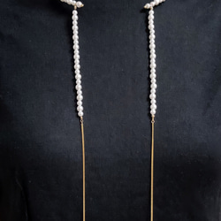 Pearl choker necklace style2 4枚目の画像