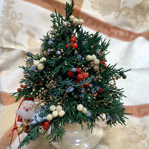 ジュニパーベリーのプチクリスマスツリー スワッグ カサブランカ 通販