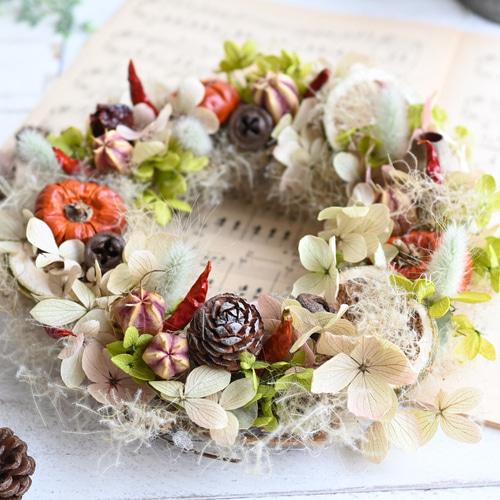 ナチュラルリース〜ススキ