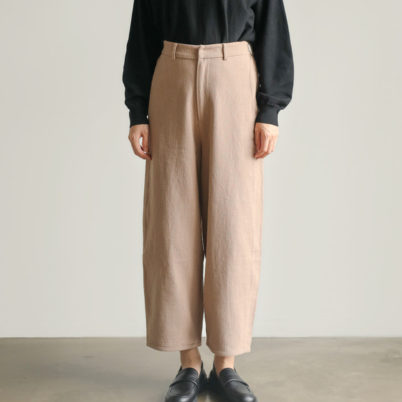 STUDIO ひり NICHOLSON ピーチドコットン テーパードパンツ BILL