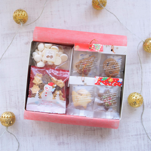 新品未使用 クッキー缶 オーナメント クリスマスオーナメントクッキー・ギフト缶」飾って食べれる