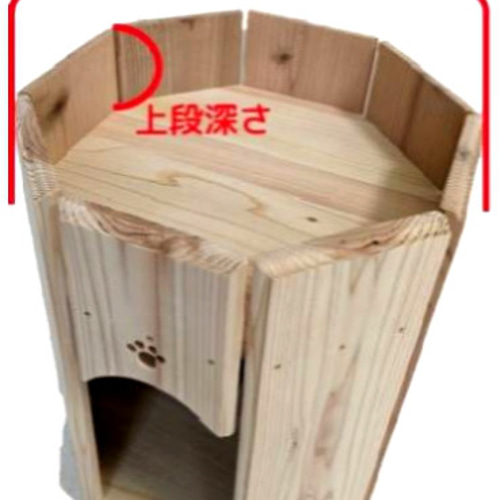 端材、廃材再利用木製ねこちゃんベッド　ネコロジー商品 Amazon | キャットハウス 猫の城 木製キャットタワー 猫の部屋