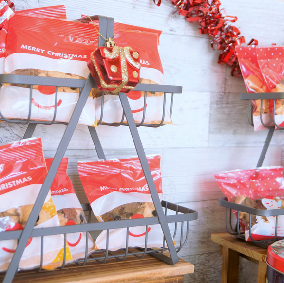 Creema限定　早割価格　たくさん配るお菓子に。<クリスマス　フラワーミックスクッキー５袋＞ 4枚目の画像