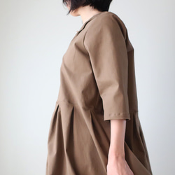 【只限一分】冬季拉毛棉❣️立領連衣裙（免費/淺棕色） 第13張的照片