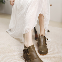 ♥秋冬流行再次上架新品♥女士真皮鞋短靴22cm-25cm #598 第12張的照片