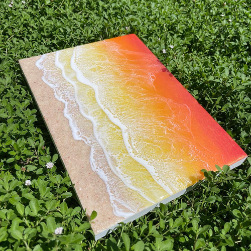 レジンアート 海アート サンセットビーチ 絵画 FLUID （フルイド