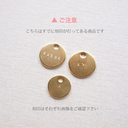 ▲店頭サンプル・既製品▲ BRASS ミニタグ ●〔真鍮／ネームプレート／ミニタグ) 10枚目の画像