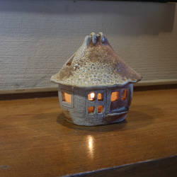 ふくろう工房　陶器の香炉/キャンドル 2枚目の画像
