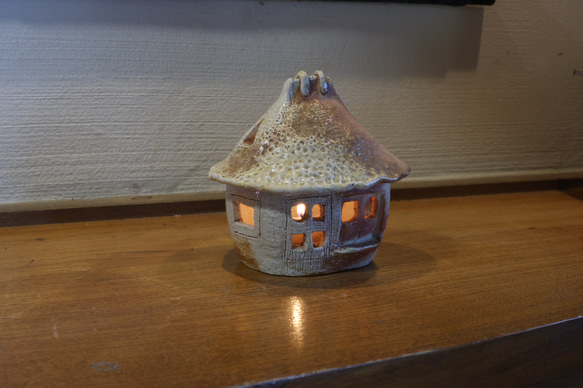 ふくろう工房　陶器の香炉/キャンドル 2枚目の画像