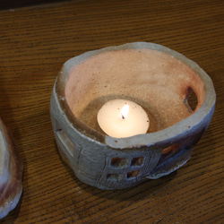 ふくろう工房　陶器の香炉/キャンドル 4枚目の画像