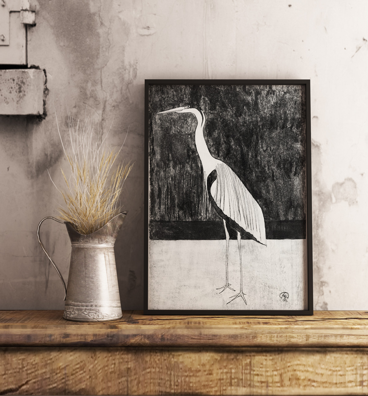 モノクロ写真作品「白鳥」A3サイズ アート インテリア モノクロ写真作品「白鳥」A3サイズ アート インテリア