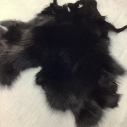 ブルーフォックス 染め毛皮 キツネ 狐 きつね 毛皮 チャコール その他