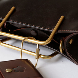 ２Wayハンドバッグ栃木レザー斜め掛けショルダーバッグ　出会い収納バッグ 4枚目の画像