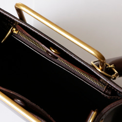 ２Wayハンドバッグ栃木レザー斜め掛けショルダーバッグ　出会い収納バッグ 6枚目の画像