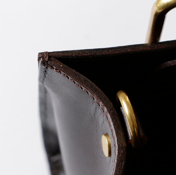 ２Wayハンドバッグ栃木レザー斜め掛けショルダーバッグ　出会い収納バッグ 7枚目の画像