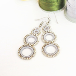 OYA crochet earrings [RING] Silver 第2張的照片