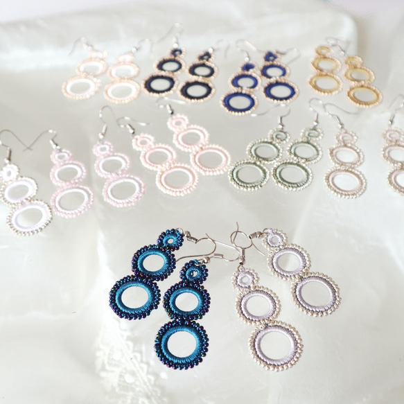 OYA crochet earrings [RING] Silver 第3張的照片