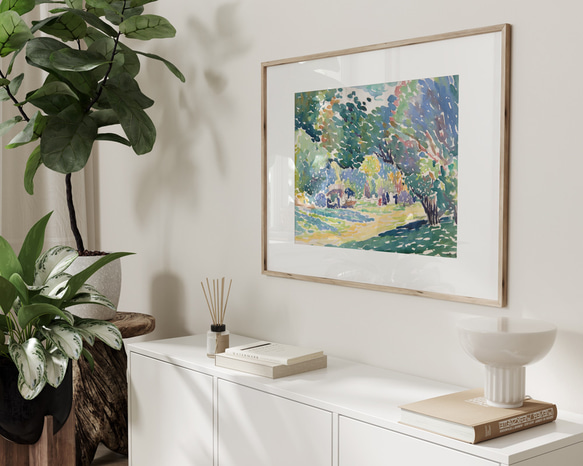 アンリ・エドモン・クロス、ポスター、風景画、風景 1904、印象派