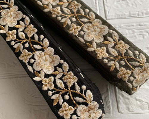 刺繍リボン グレープ]インド刺繍リボン 2879 | インド刺繍リボン専門店Rino