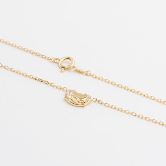 L'EAU Half Moon Diamond Necklace 3枚目の画像