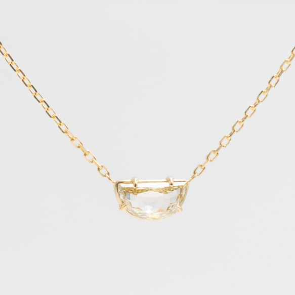 L'EAU Half Moon Diamond Necklace 1枚目の画像