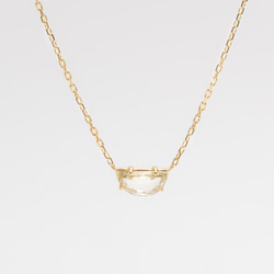 L'EAU Half Moon Diamond Necklace 6枚目の画像