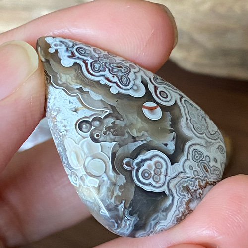 High-Grade メキシカン クレイジーレースアゲート 08 天然石 天然色