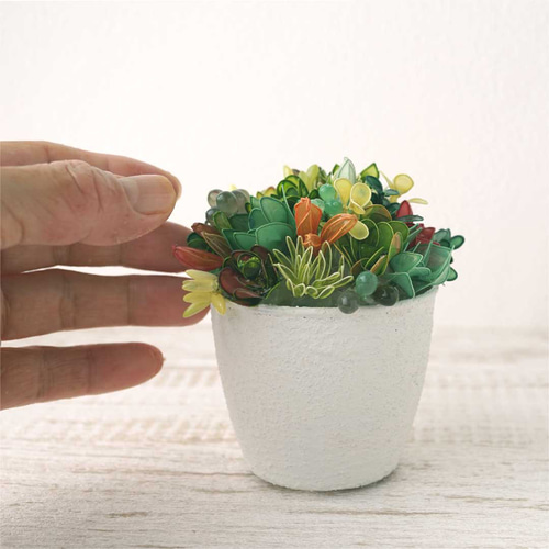 照明☆光るちまちま寄せライト【ディップアート】多肉植物