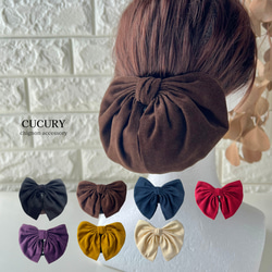 完売】ポニーフック【ライラック】ヴェールのようなヘアアクセサリー