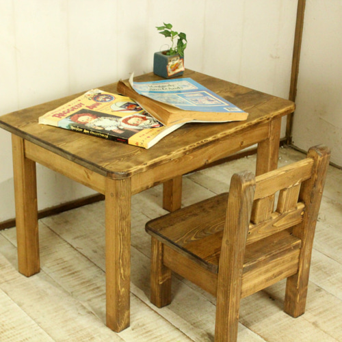 アンティーク家具　子供用　Kids  サイドテーブル Herit. Kids Folding Table キッズテーブル[No5698-2725] | 兵庫県加西