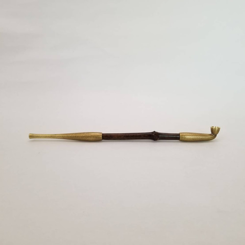 完全受注生産 真鍮石州型羅宇煙管 和装小物（帯・半襟） 天麻仙極寿神