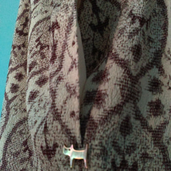 着物リメイク　ワイドストレートパンツ　ベージュ　エスニック調柄　シルク　フリーサイズ 5枚目の画像