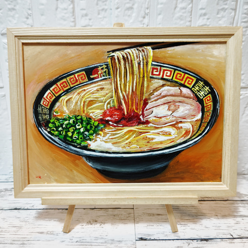 油絵 絵画 【福岡ラーメン】 絵画 HR 通販 14787209｜Creema