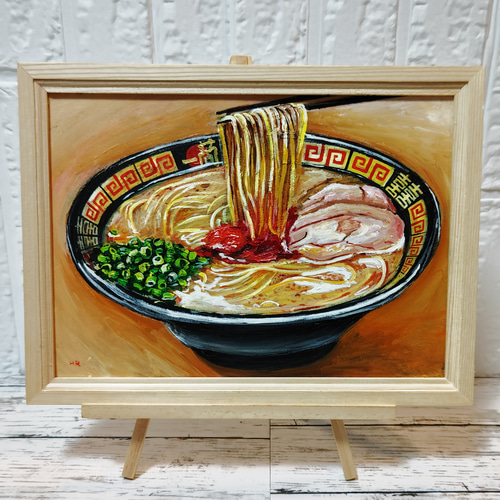 油絵 絵画 【博多ラーメン】 絵画 HR 通販 14710127｜Creema