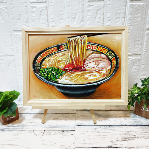 油絵 絵画 【博多ラーメン】 絵画 HR 通販 14710127｜Creema